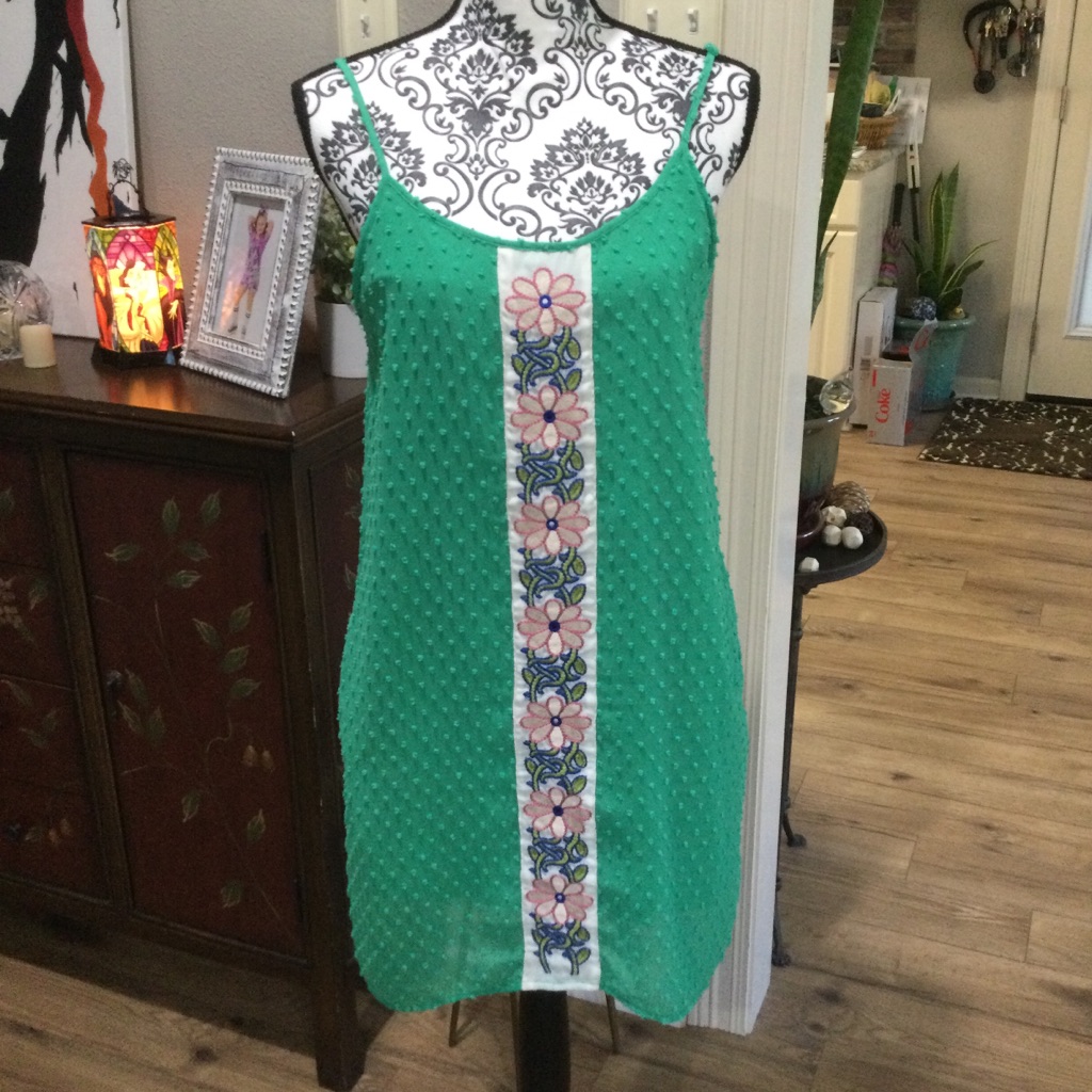 Small Green Swimsuit Cover Dress 292